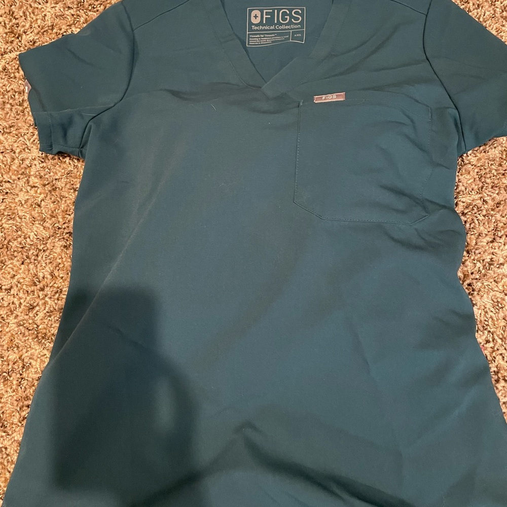 Figs Carribean blue scrubs set